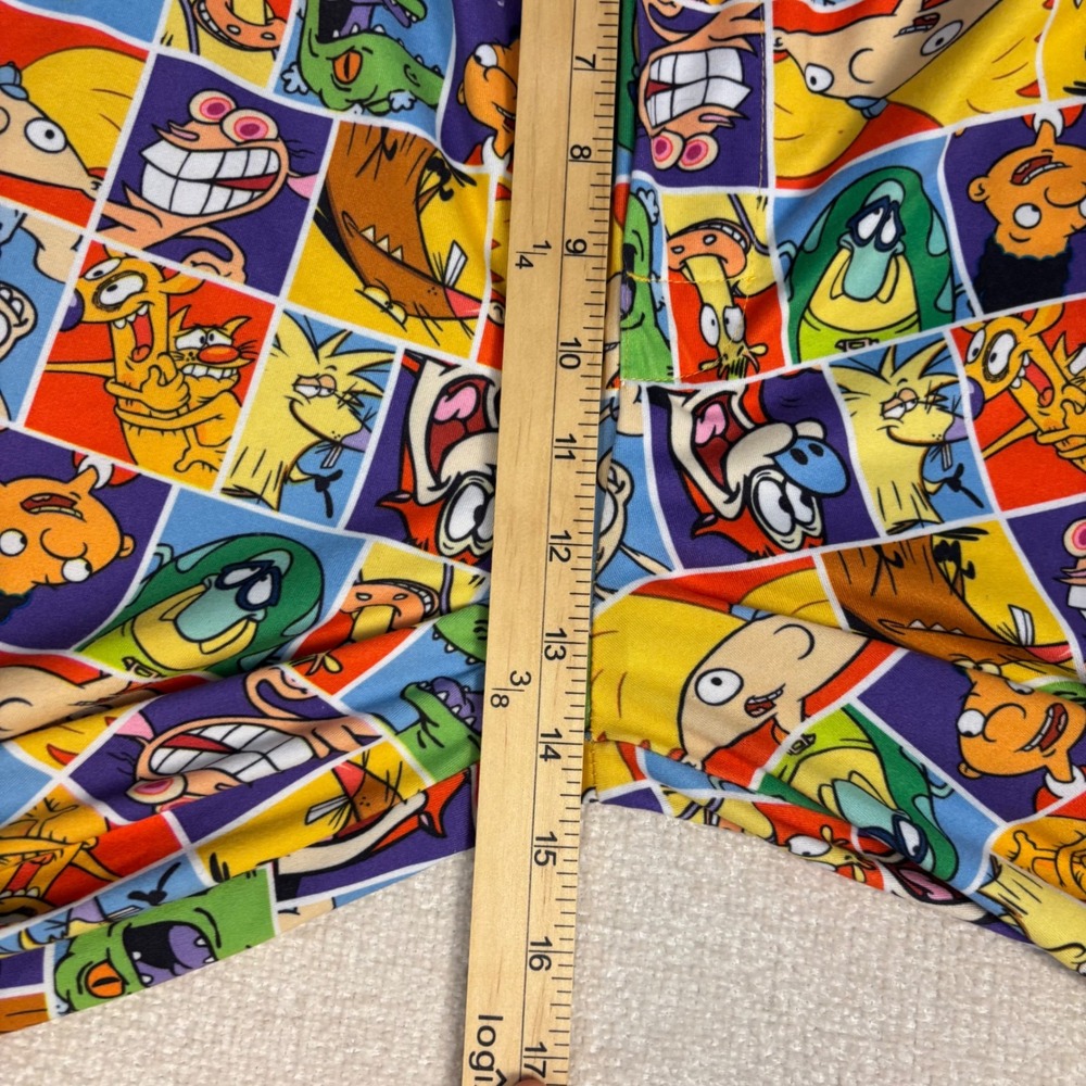 Nickelodeon 90s Cartoon Character Lounge Pants XL Hey Arnold Rugrats Pajamas - Picture 5 of 8